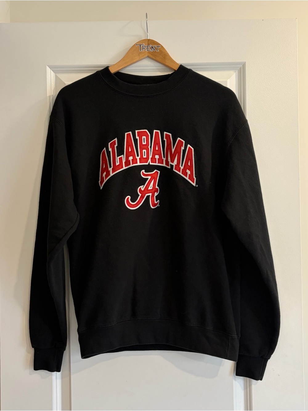 Champion Black Sweatshirt with Red Alabama Script